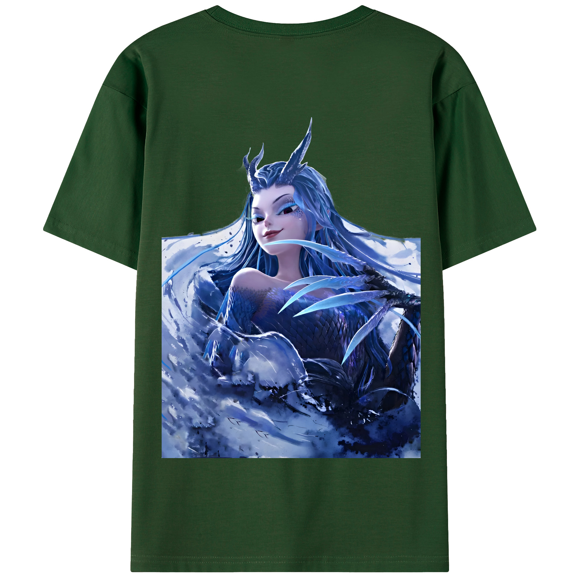 （画像用） Ne Zha 2 ナタ 魔童の大暴れ 綿100％半袖Tシャツ（背面プリント）